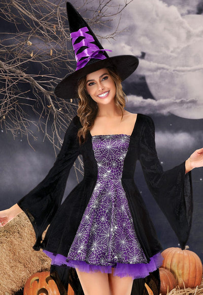 witch costume Halloween Costume idea#color_purple
