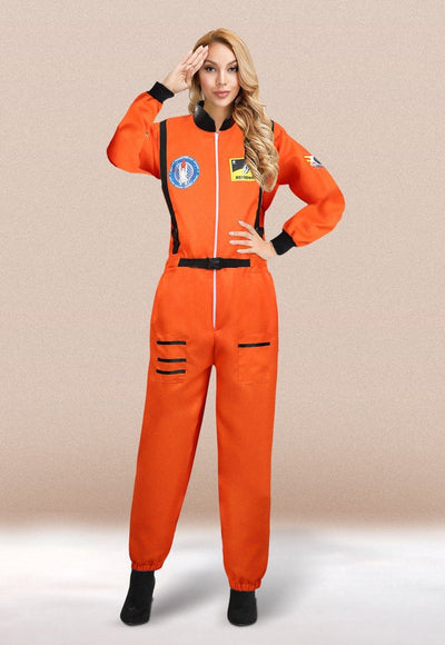 Adult Astronaut Halloween Costume#color_orange