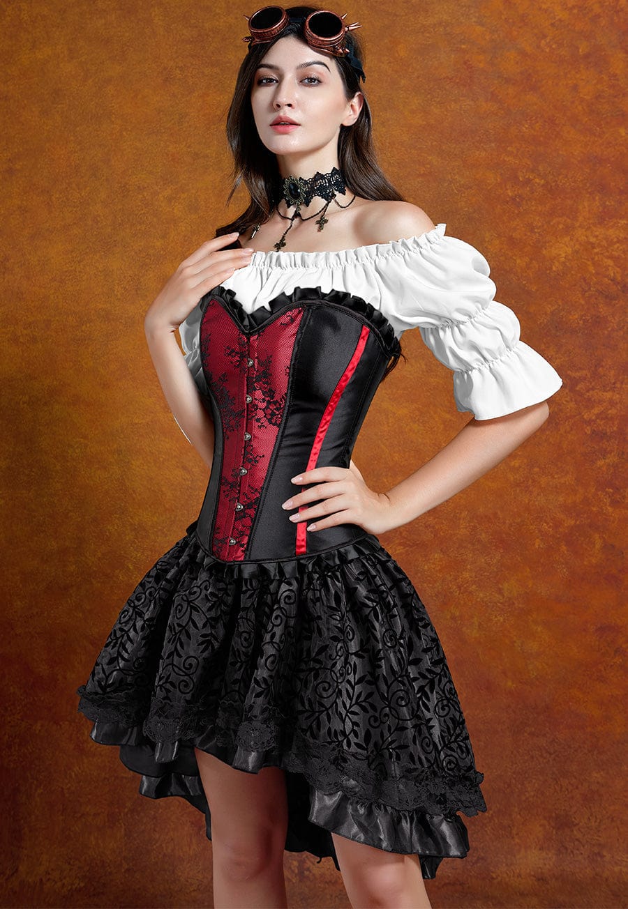 Gothic Corset Dress Plus Size Goth Outfits with Corsets – Meet