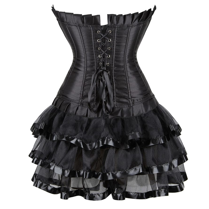 Black Corset Dress Gothic – Meet Costumes