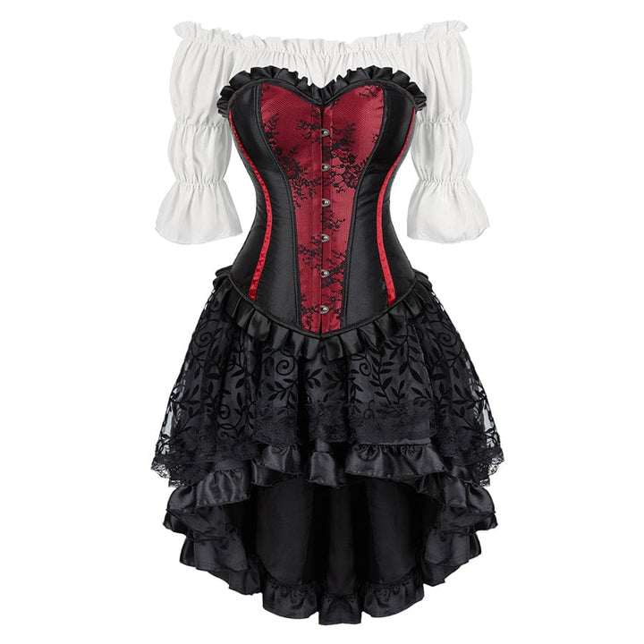 Gothic corset dress plus size outlet